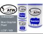 Preview: Volkswagen, Blue Graphite Pearl, LC5F / W9: 500ml Lackdose + 500ml Klarlack + 250ml Härter - Set, von ATW Autoteile West.